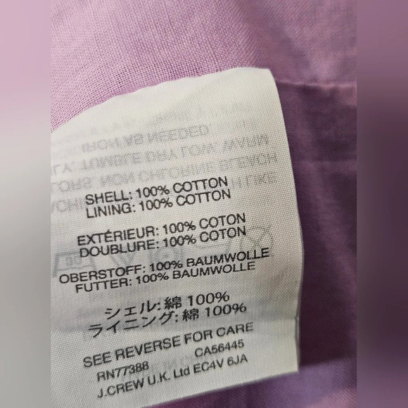 NWT J.Crew Lavender Eyelet Dress - Picture 6 of 9